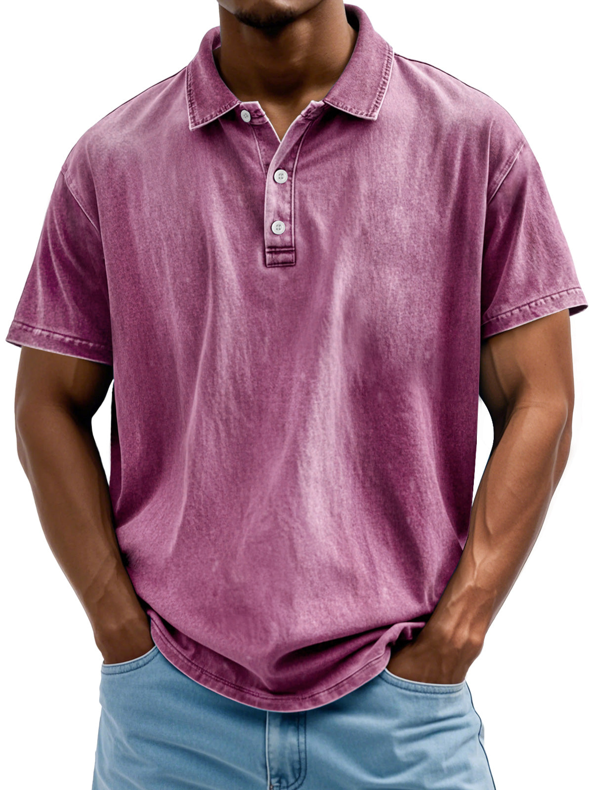 Pure cotton polo shirt