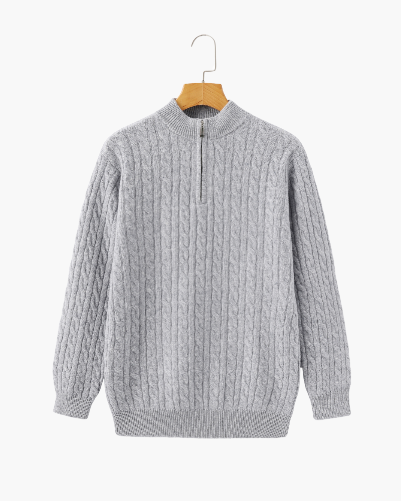 100% cashmere half-cin