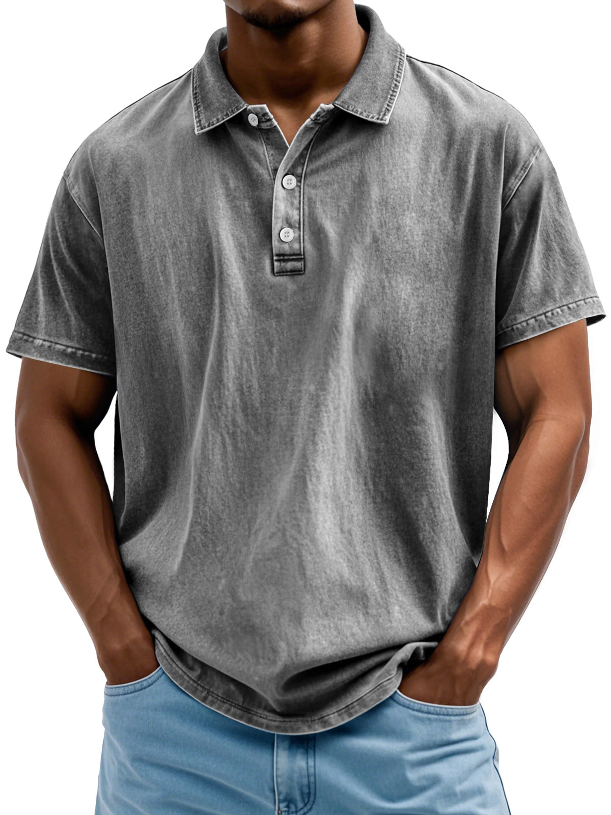 Pure cotton polo shirt