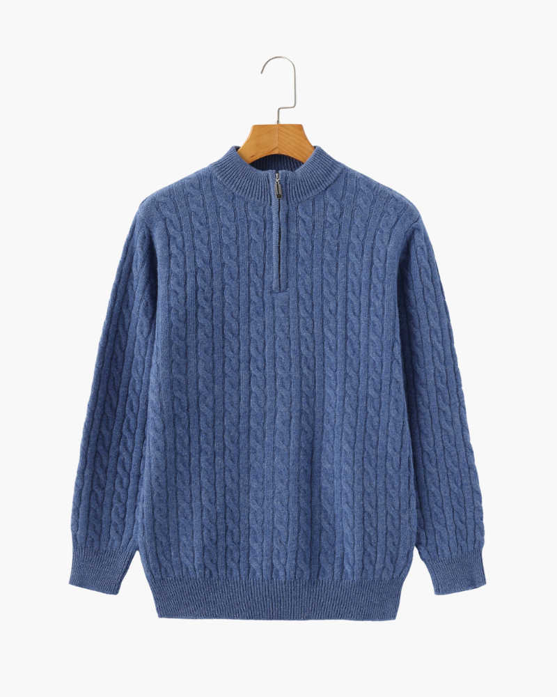 100% cashmere half-cin