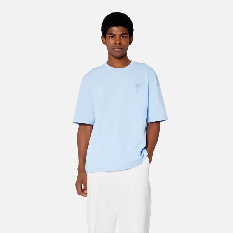 Ami T-shirt with embroidered A-Herz