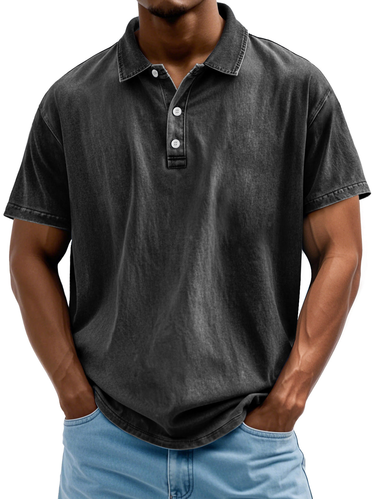 Pure cotton polo shirt