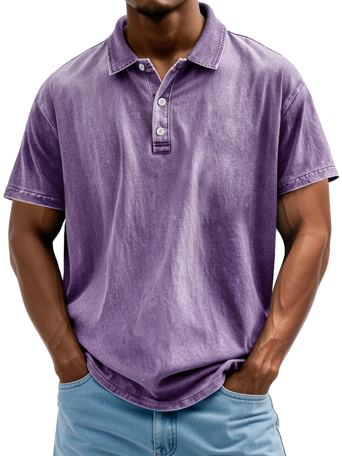 Pure cotton polo shirt