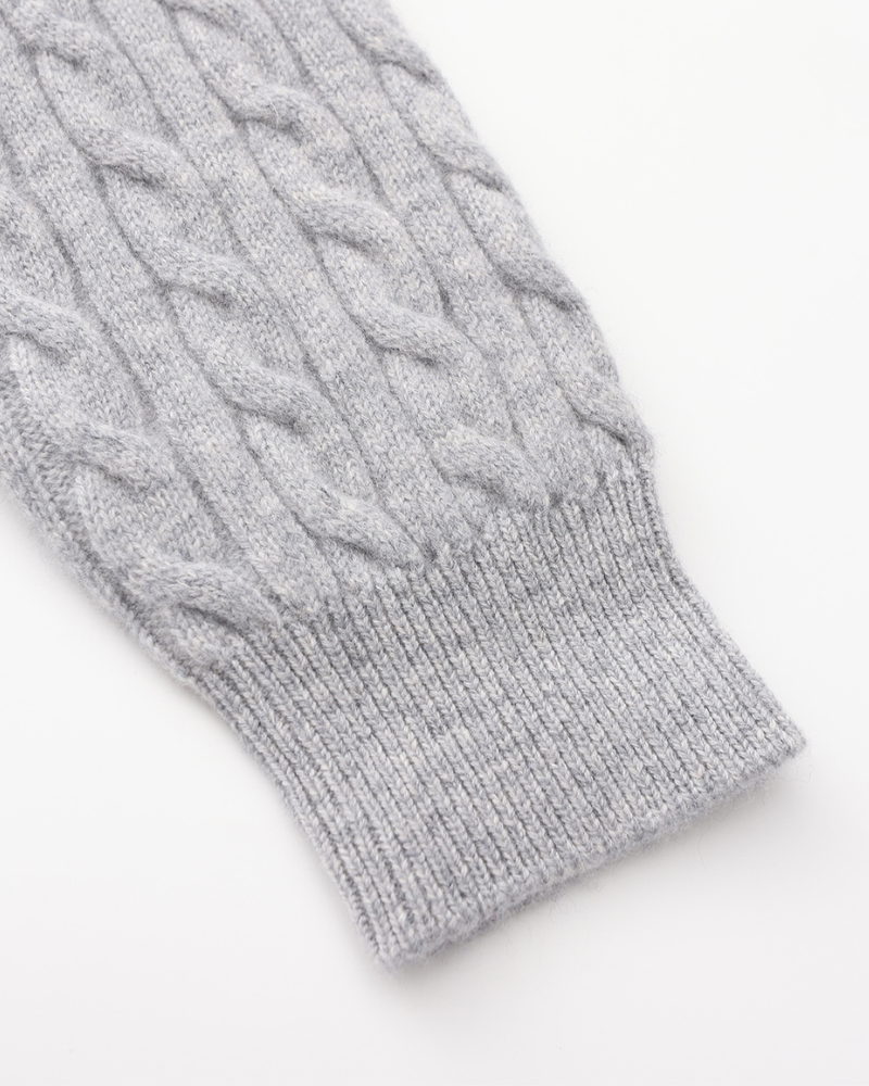 100% cashmere half-cin