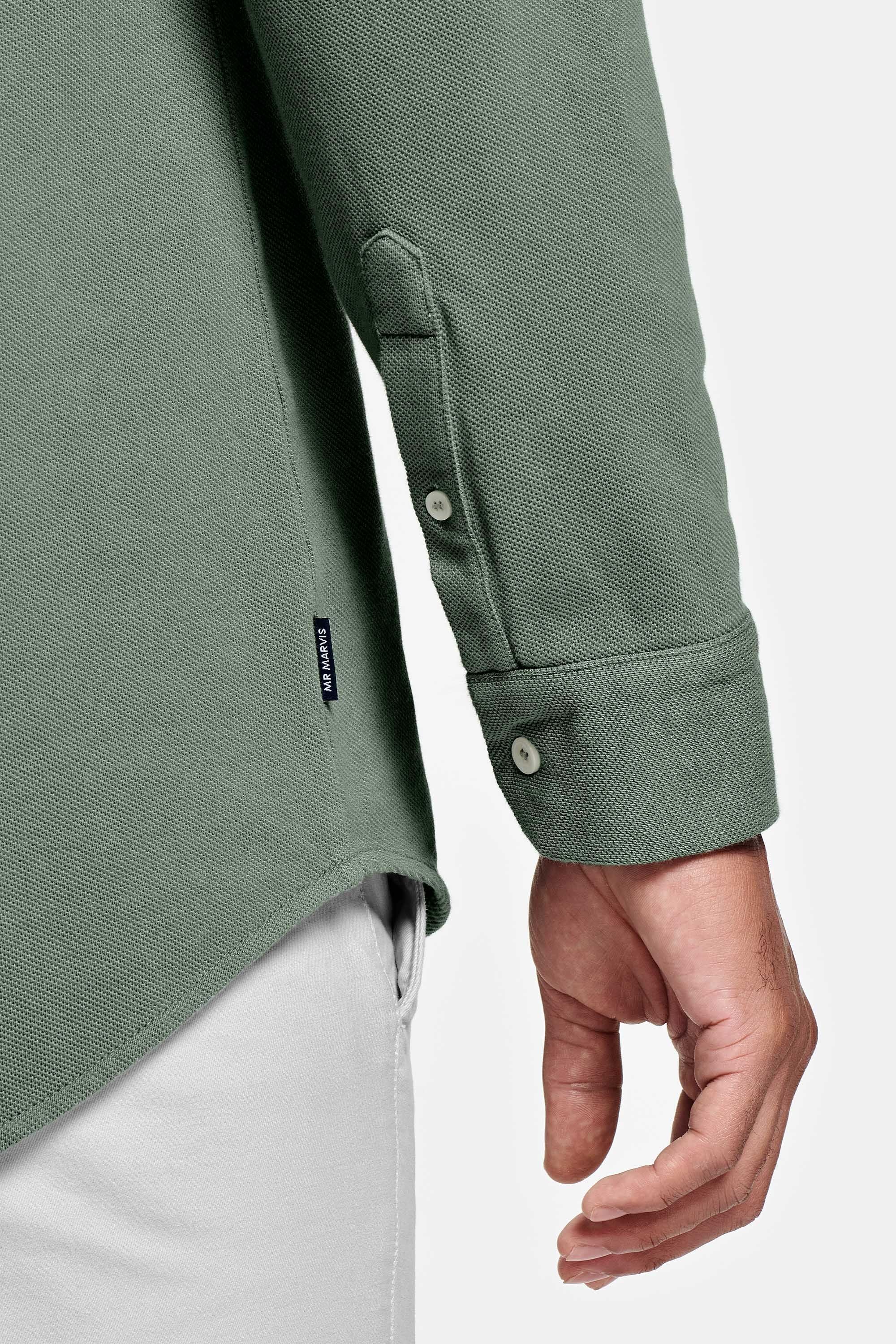 Groen piqué shirt