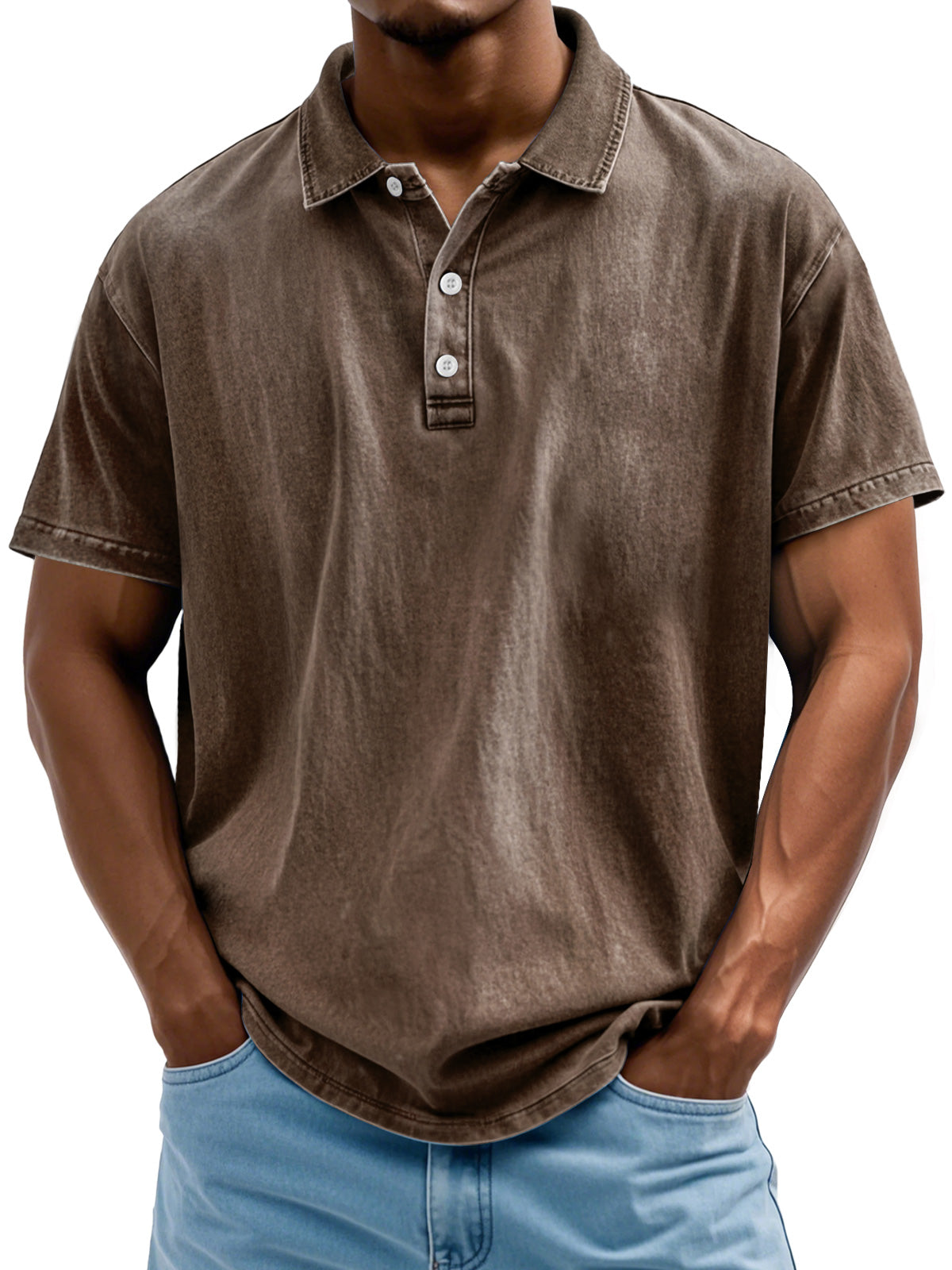 Pure cotton polo shirt