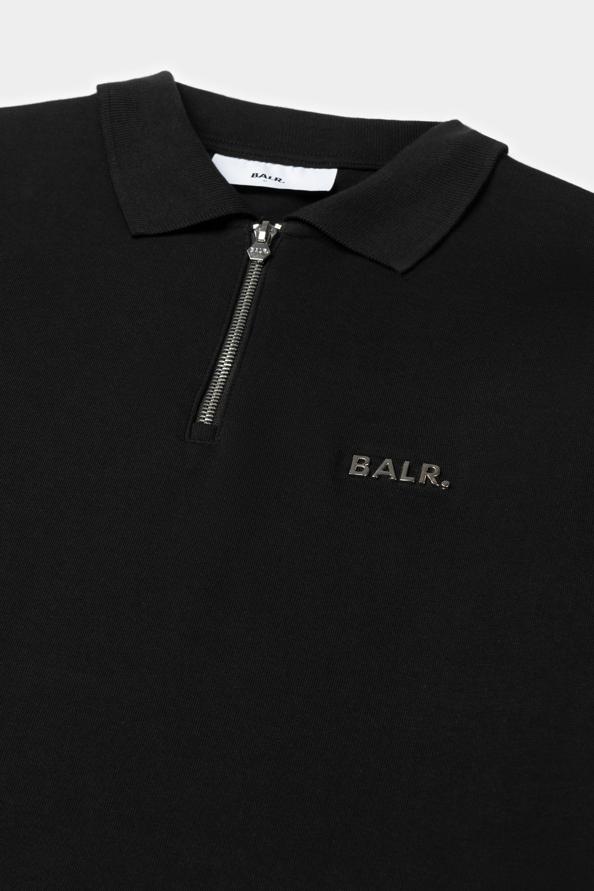 Q-Series Regular Fit Polo met Lange Mouwen Jet Black