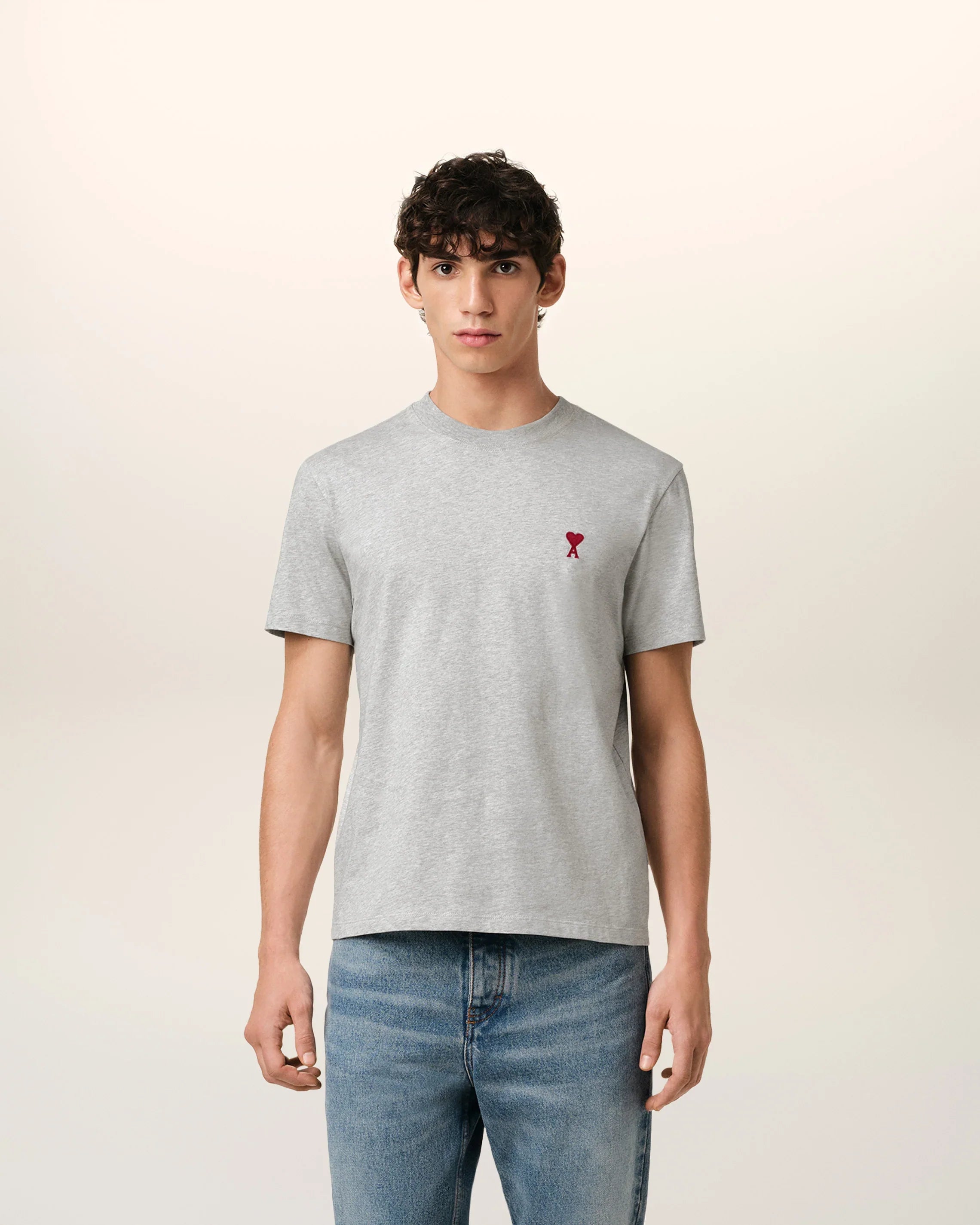 Ami T-shirt with embroidered A-Herz