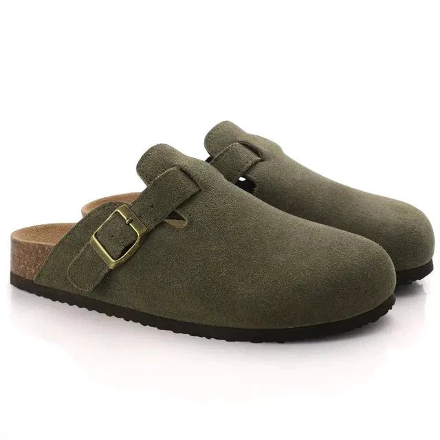 Suede Clogs