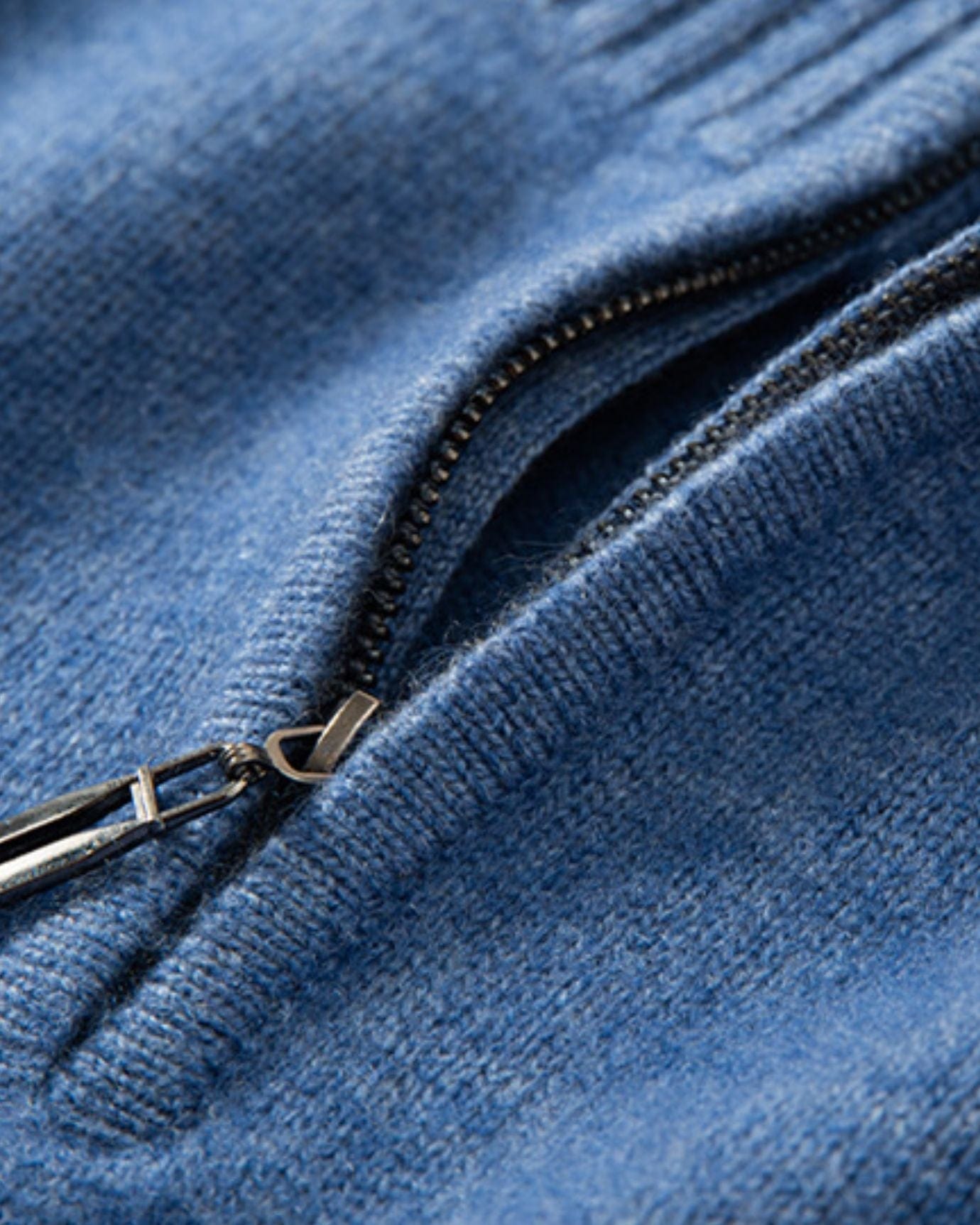 Paris- Reißverschluss Kaschmir Pullover