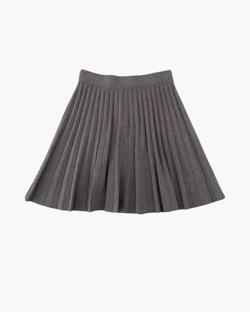 Oxford fold skirt made of wool