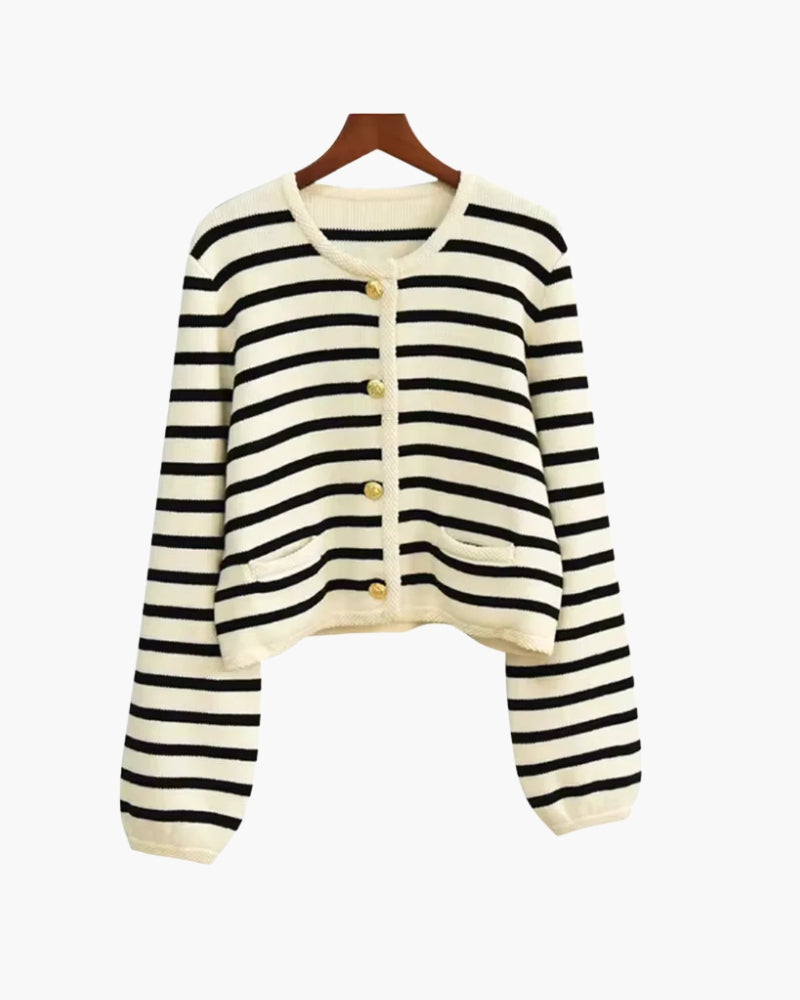 Premium striped woolen vest