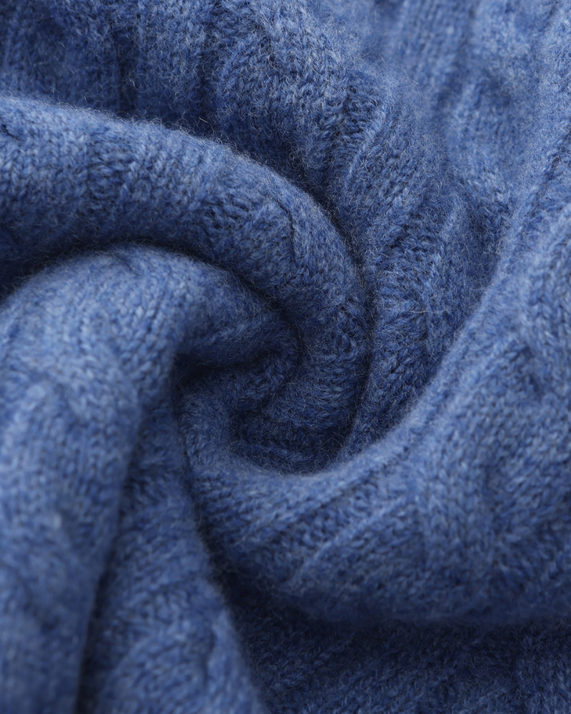 100% cashmere half-cin