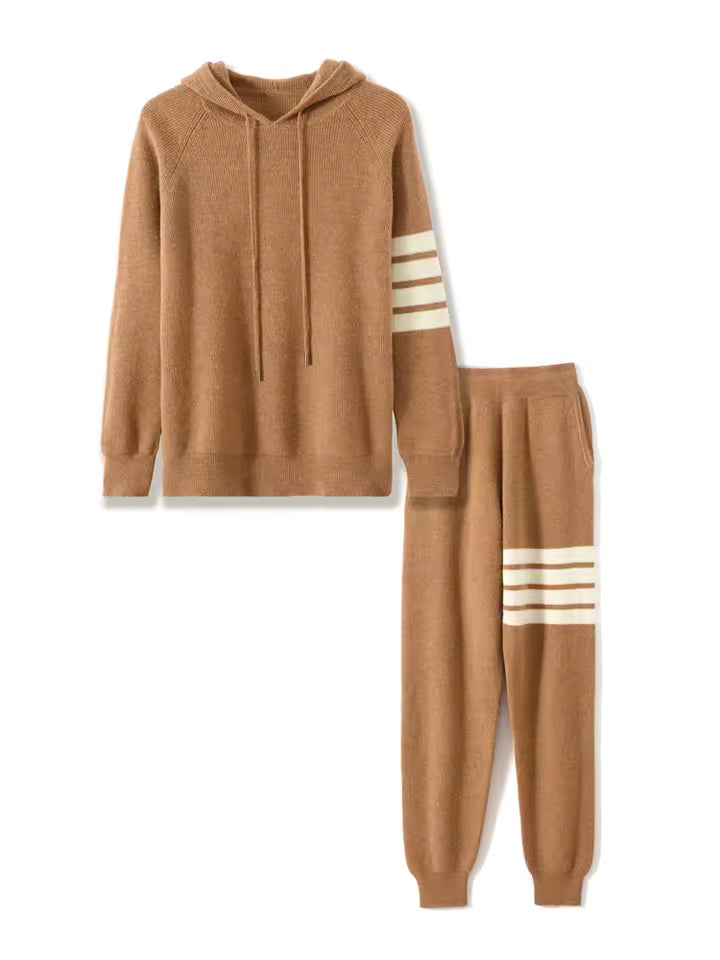 100% Merino Wool Tracksuit Streifen