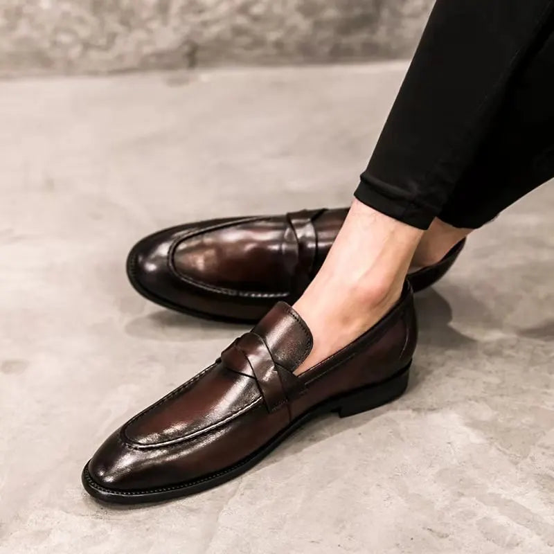 Casual leren loafers