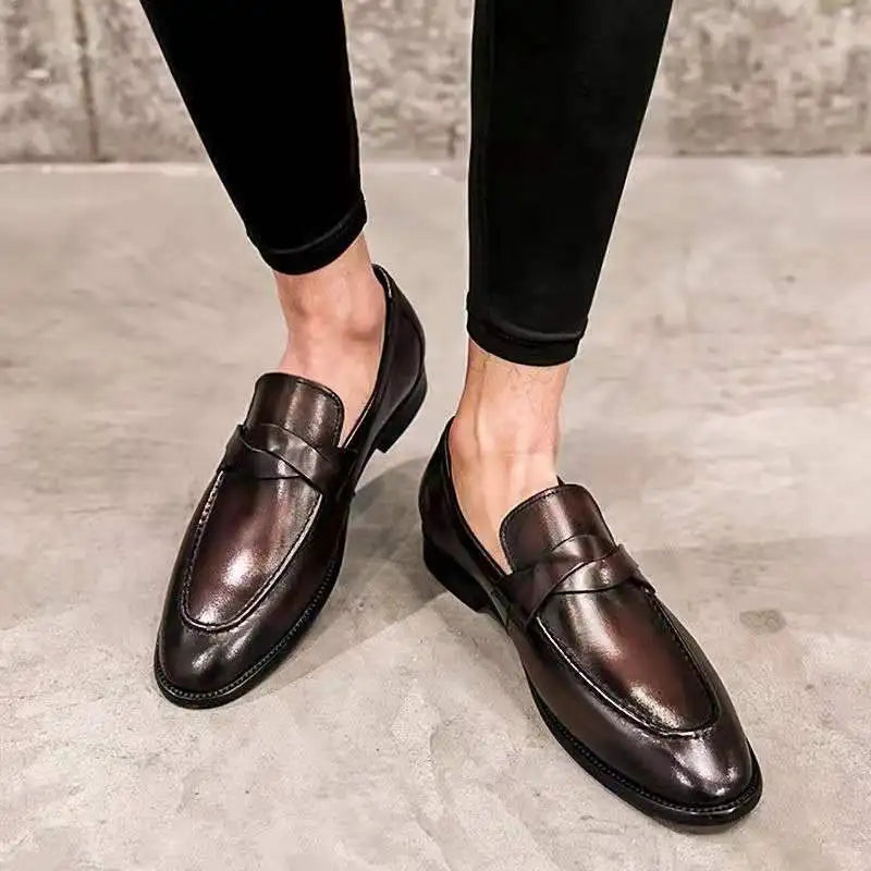 Casual leren loafers