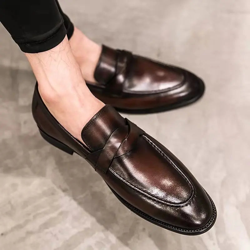Casual leren loafers