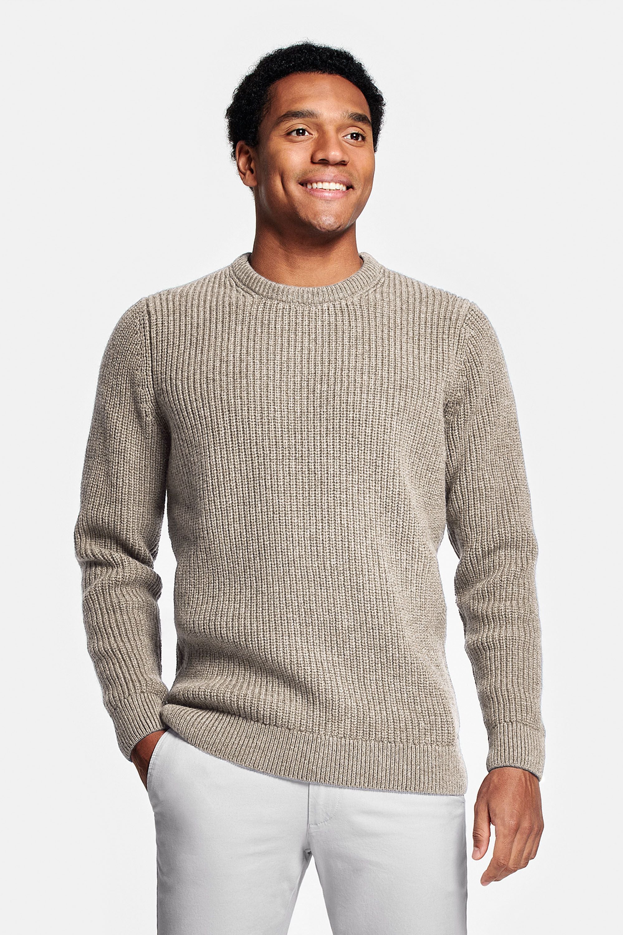 Dark sand knit sweater