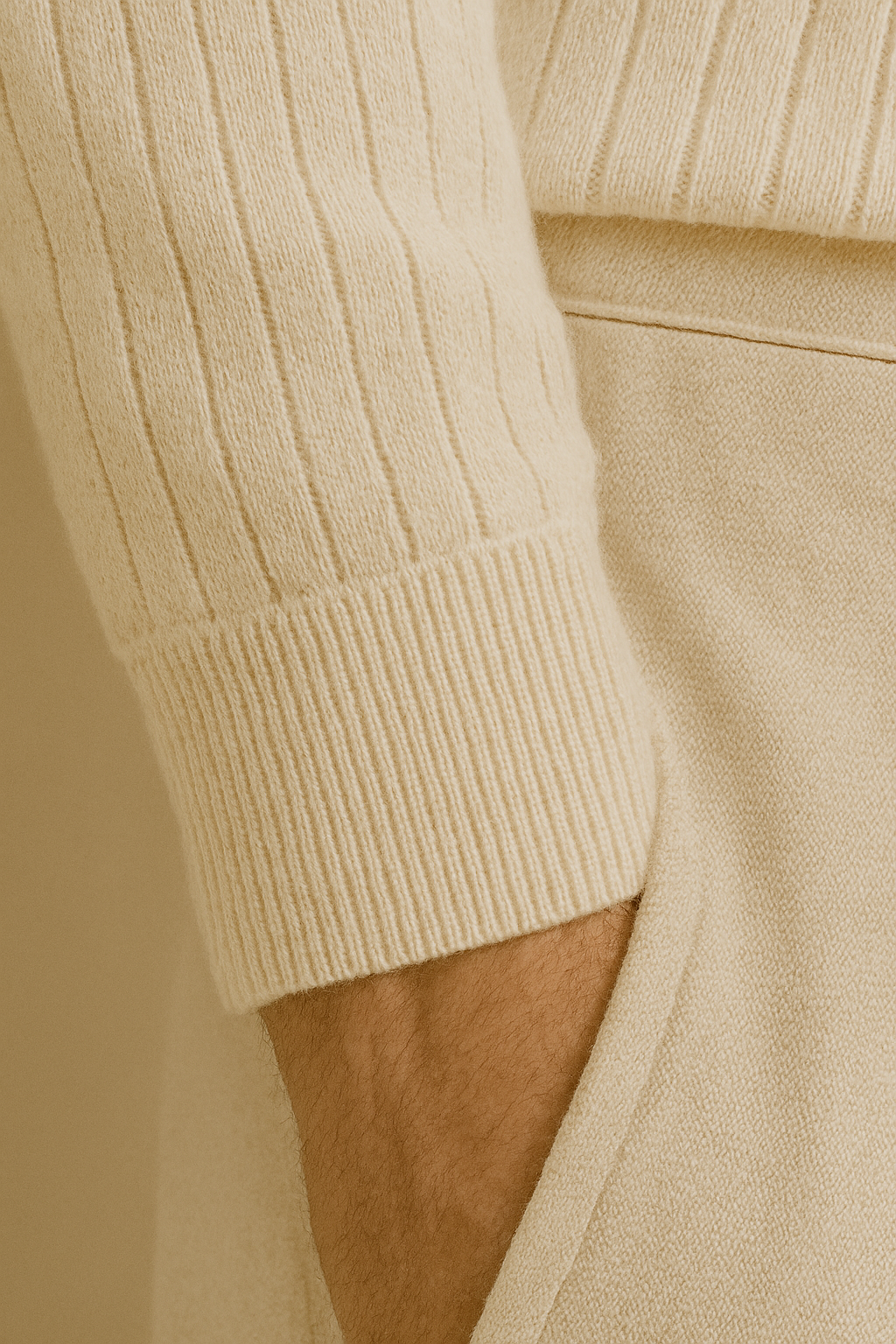 Gestreepte polo met lange mouwen