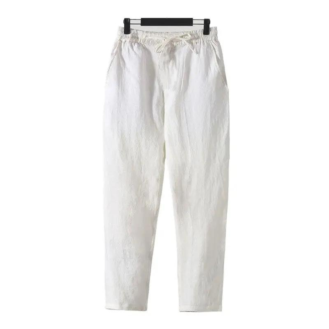 Fez - linen pantalon (straight fit)