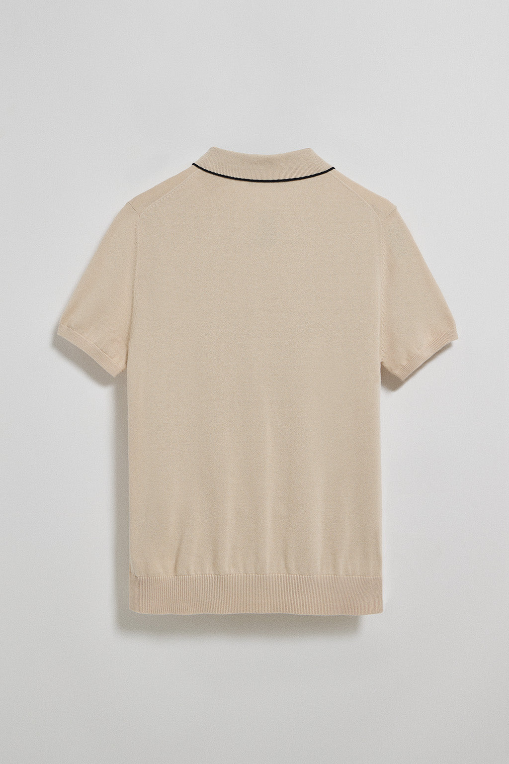 Polo beige met knopen