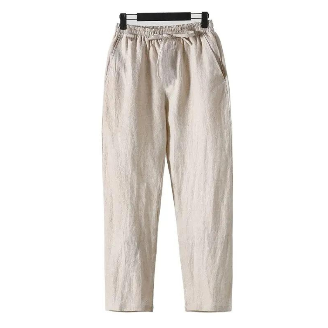Fez - linen pantalon (straight fit)