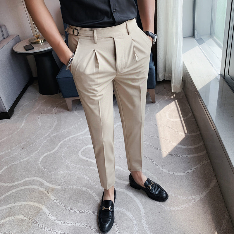 Lá signature - high -quality elastic suit pants