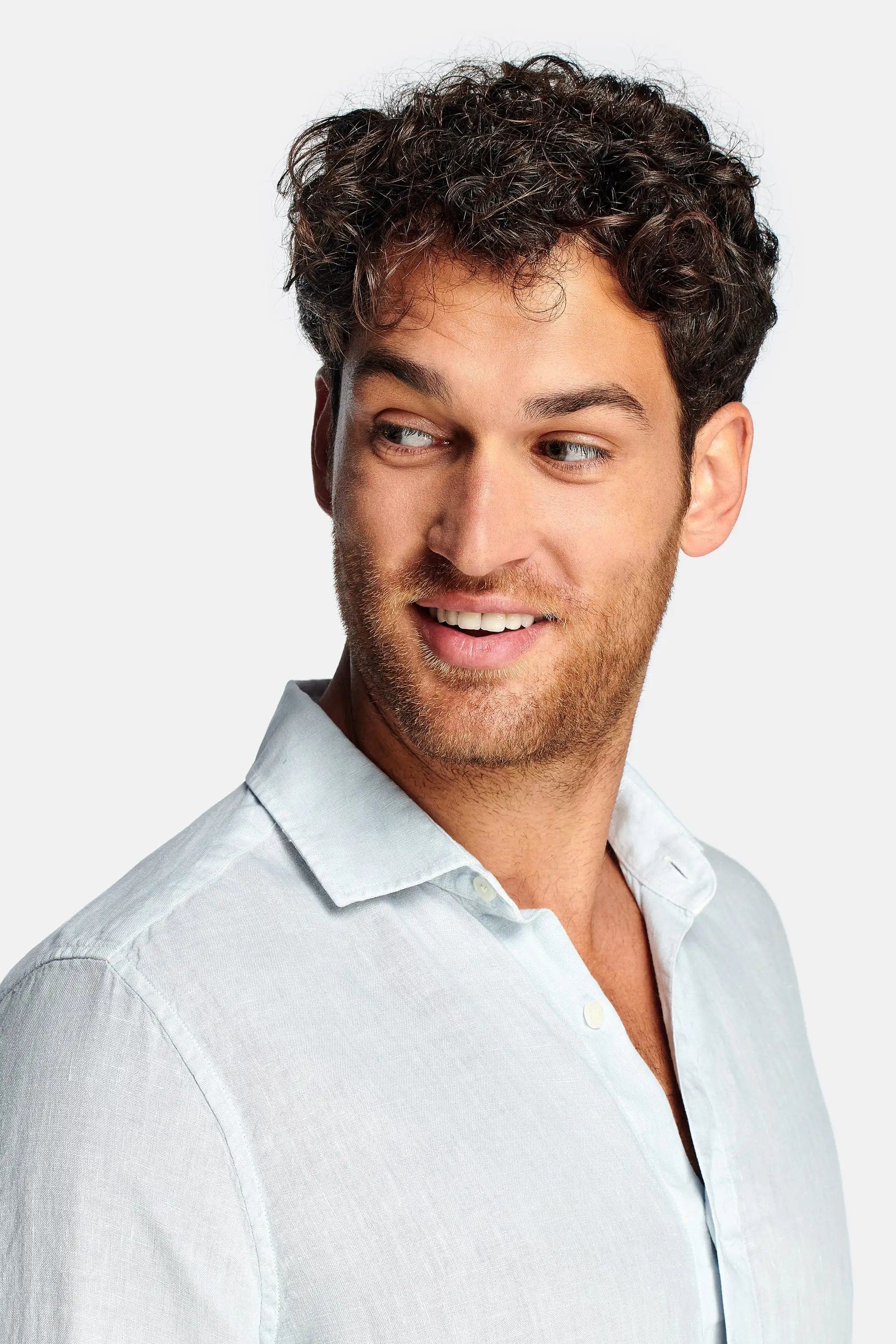 Paris- Lichtblaues Leinenhemd