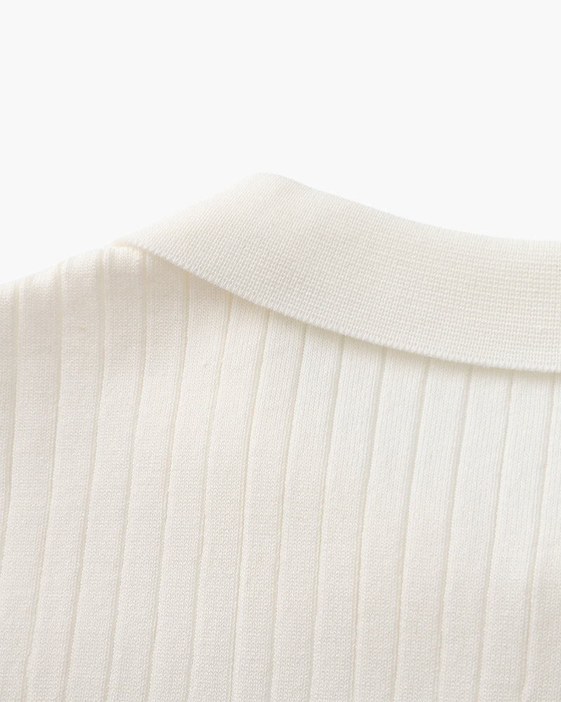 Premium ribbed polo shirt