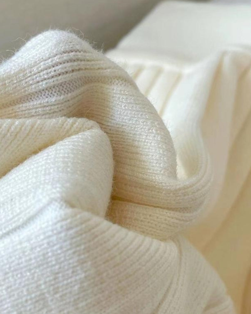 Oxford fold skirt made of wool