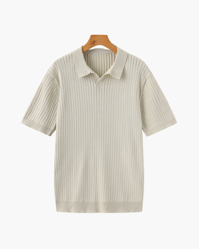Premium ribbed polo shirt