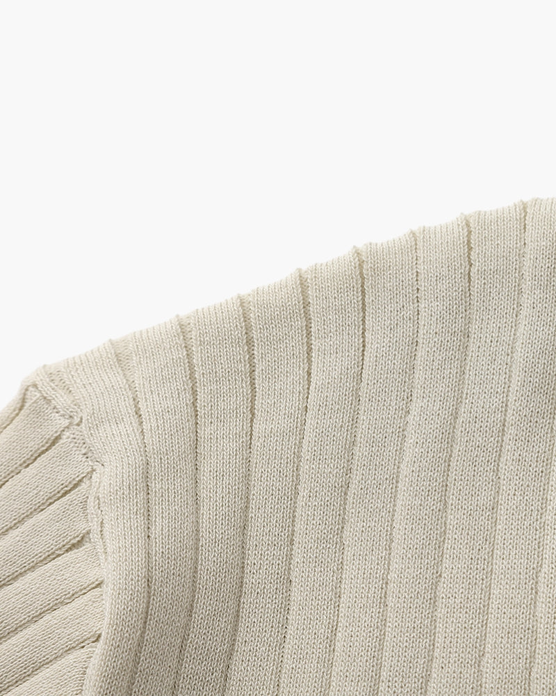 Premium ribbed polo shirt