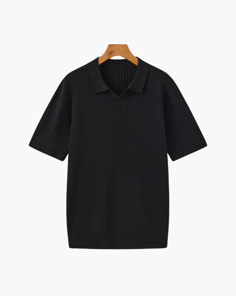 Premium ribbed polo shirt
