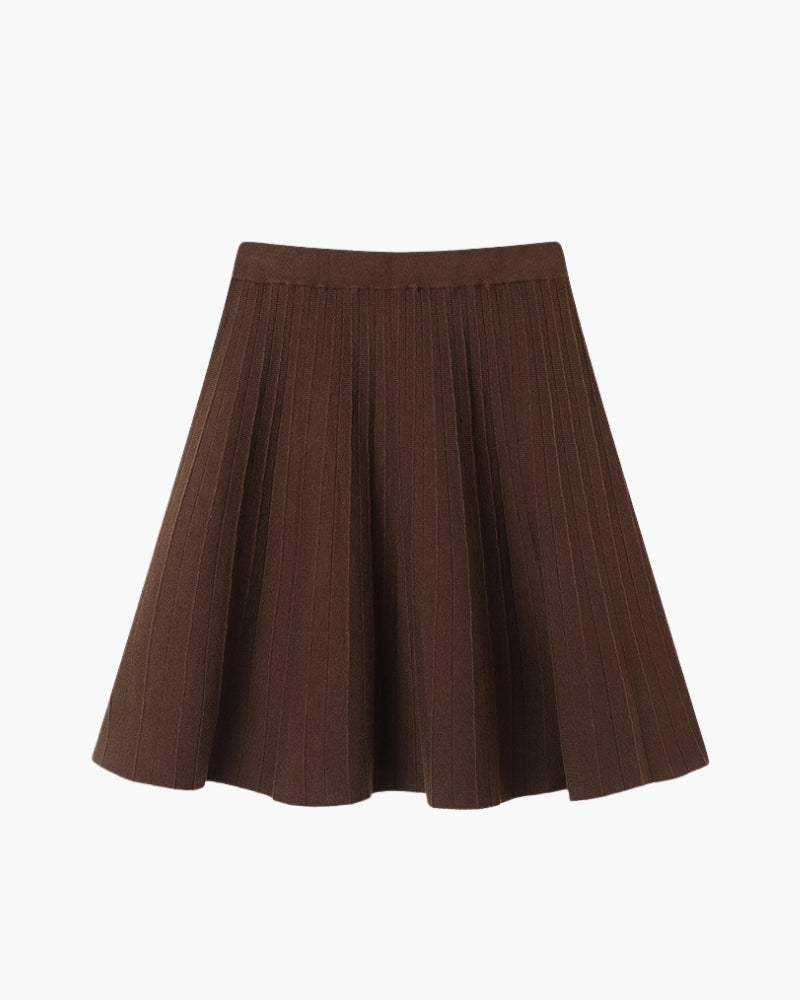 Oxford fold skirt made of wool