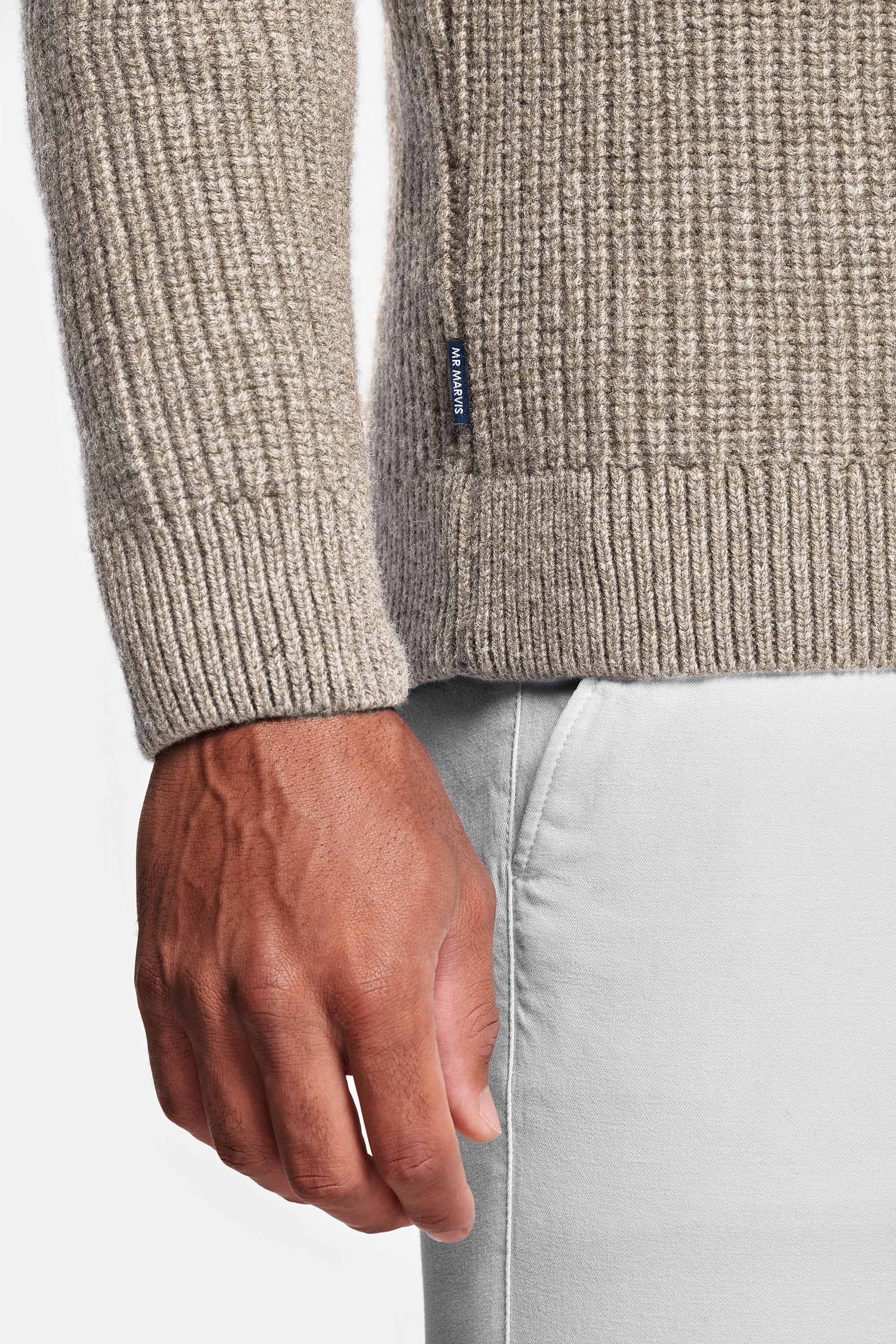 Dark sand knit sweater