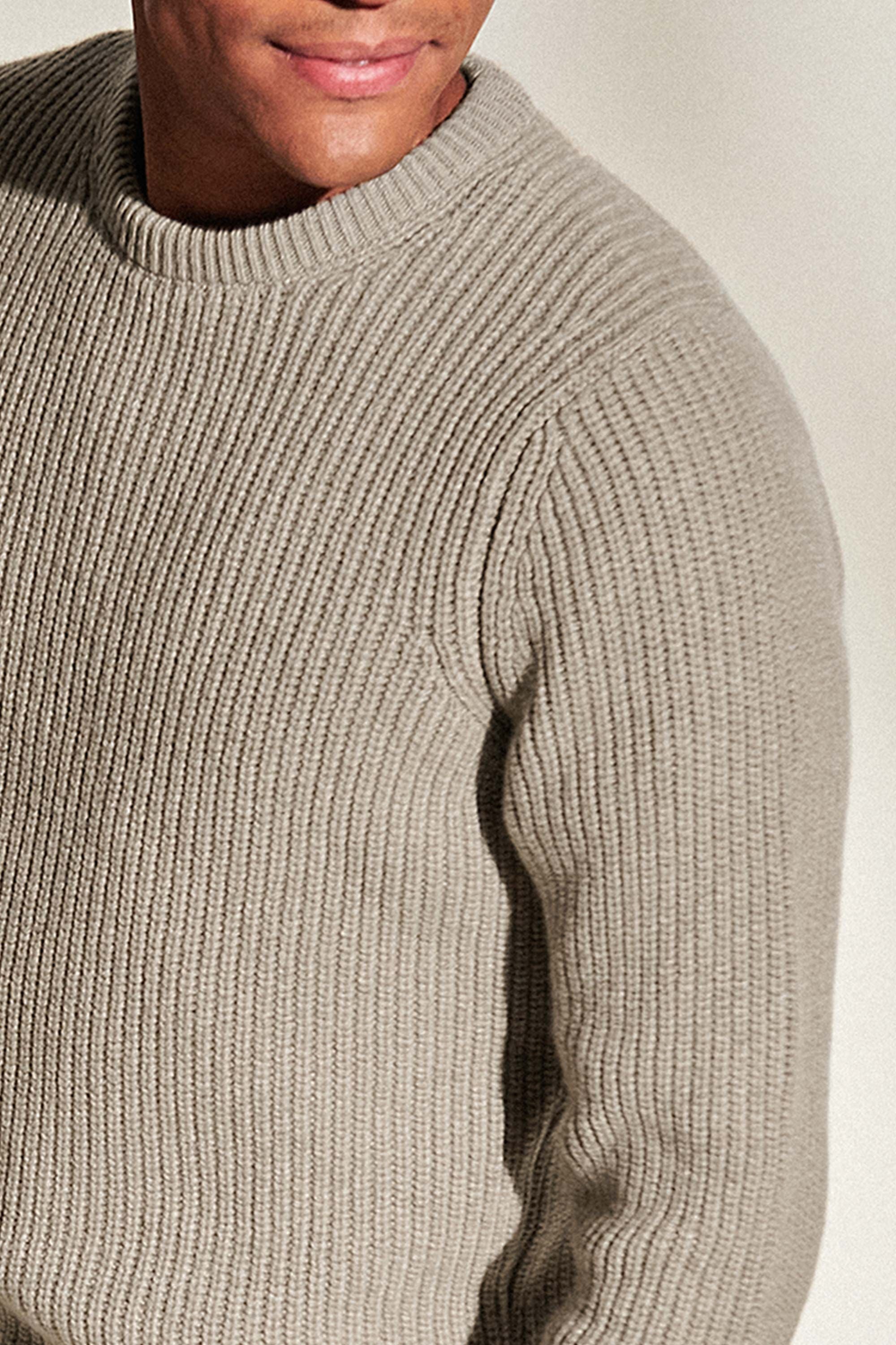 Dark sand knit sweater