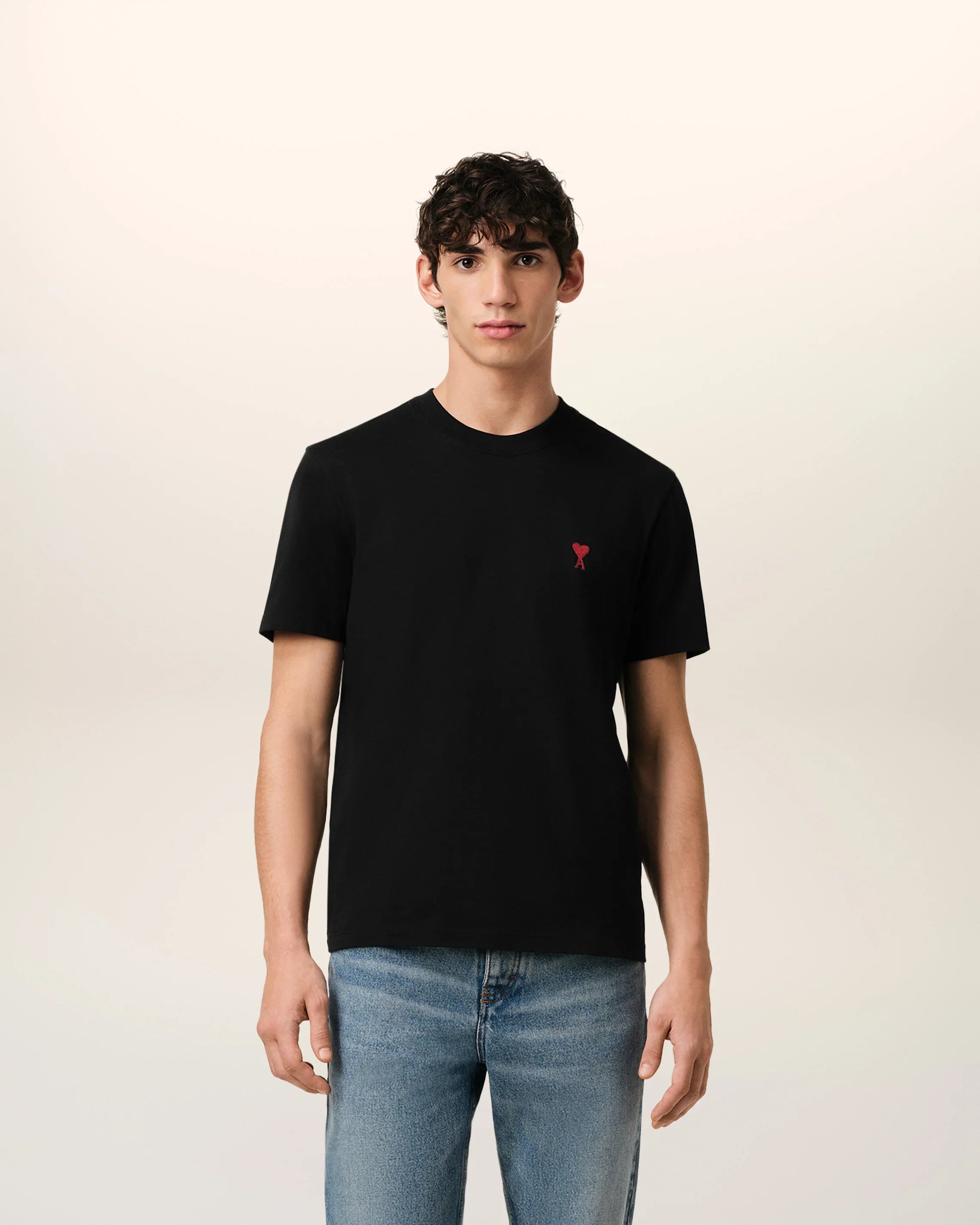 Ami T-shirt with embroidered A-Herz