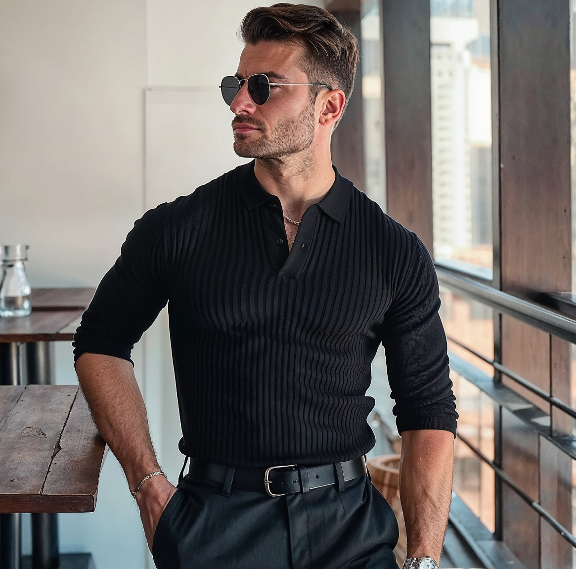 Là Signature - gestreepte polo